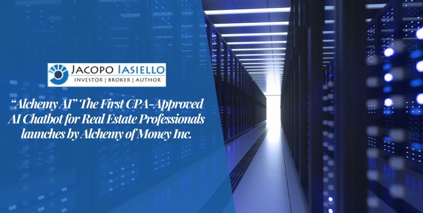 🇮🇹❤️🇺🇸 “Alchemy AI” The First CPA-Approved AI Chatbot for Real Estate Professionals launches by Alchemy of Money Inc.